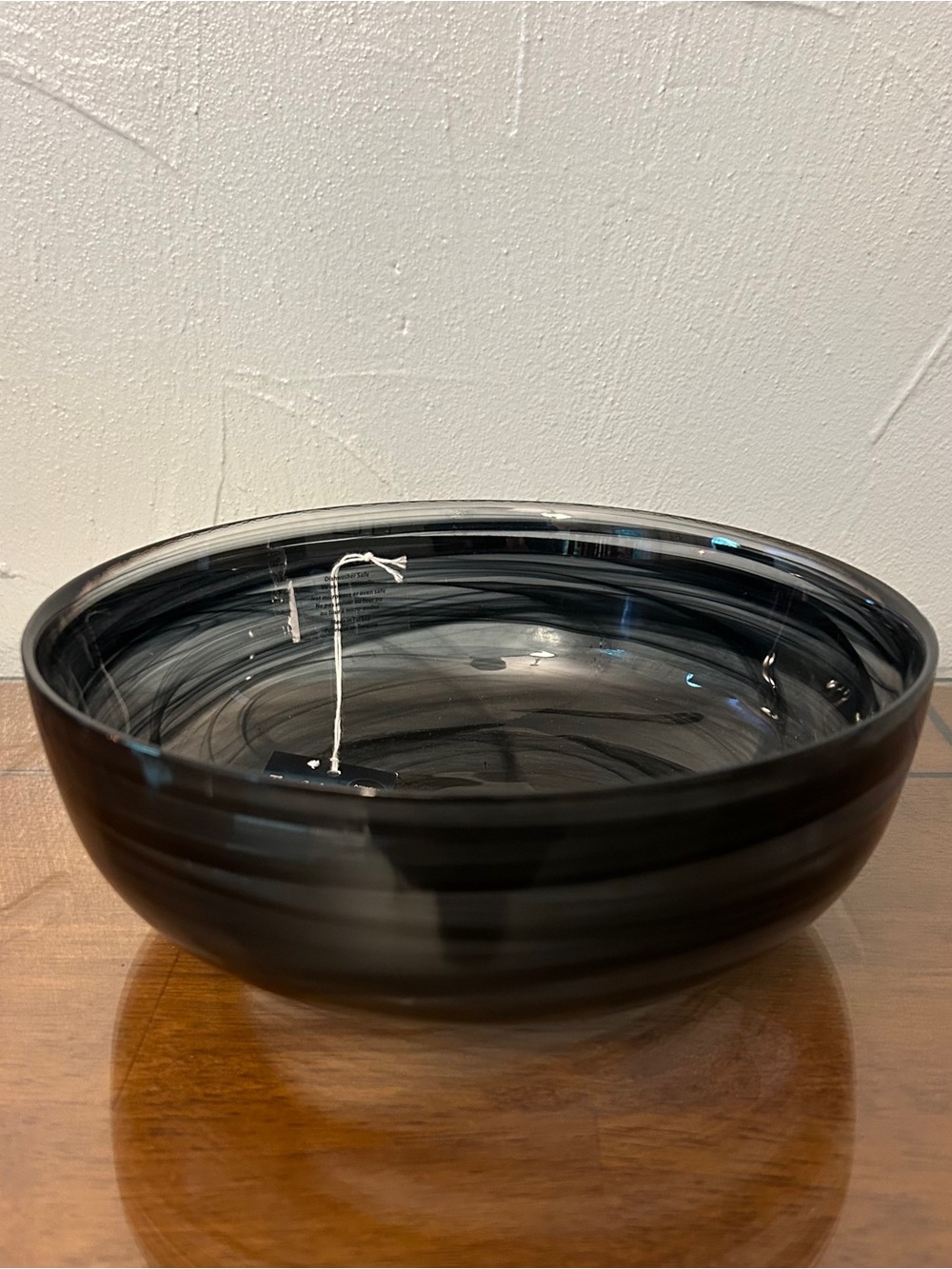 🍀NWT! ArdaCam Hand Blown Glass Decorative Bowl - Black